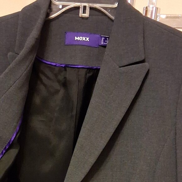 NWOT MEXX Women's High Quality Gray Lined Blazer Jacket Size 38 - Picture 11 of 13